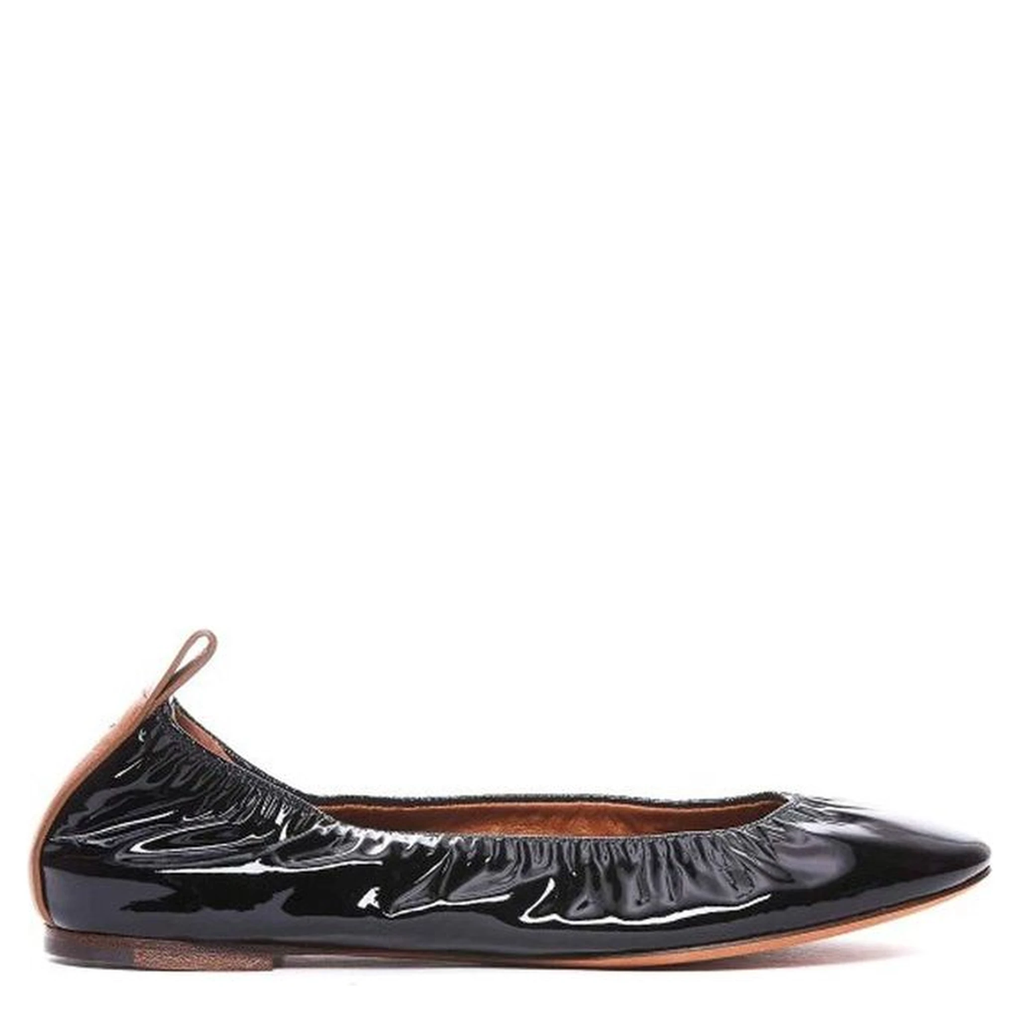 Black Calfskin Ballet Flats