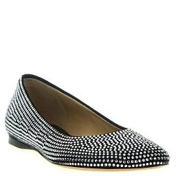 Black Goatskin Ballet Flats