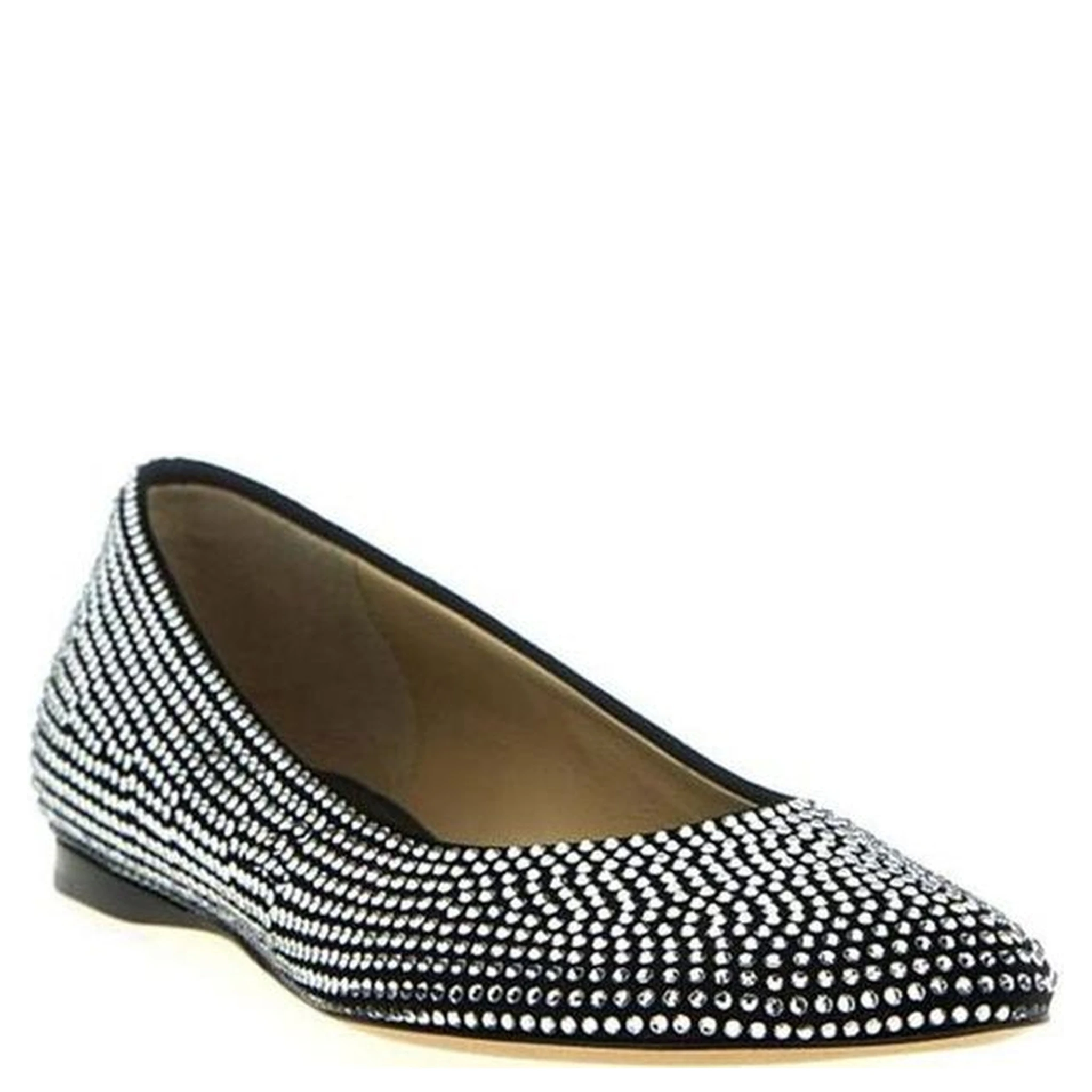 Black Goatskin Ballet Flats