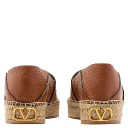 Brown Calfskin Espadrilles
