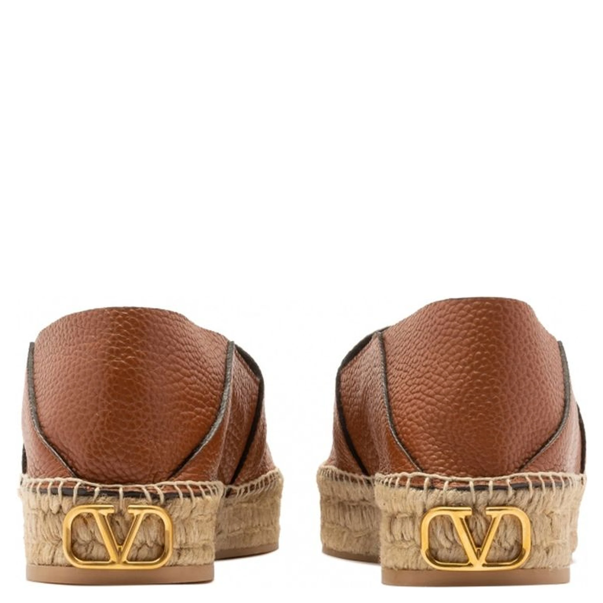 Brown Calfskin Espadrilles