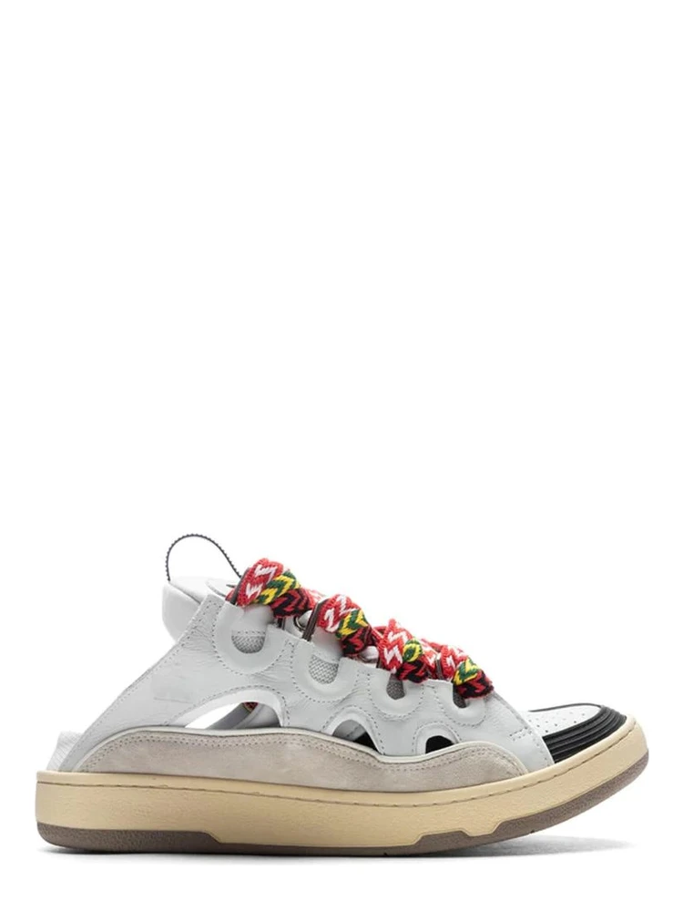 White Calfskin Chunky Sneakers