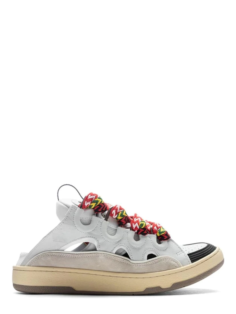White Calfskin Chunky Sneakers