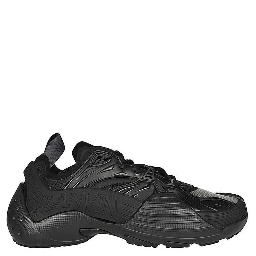 Black Polyethylene Athletic Sneakers