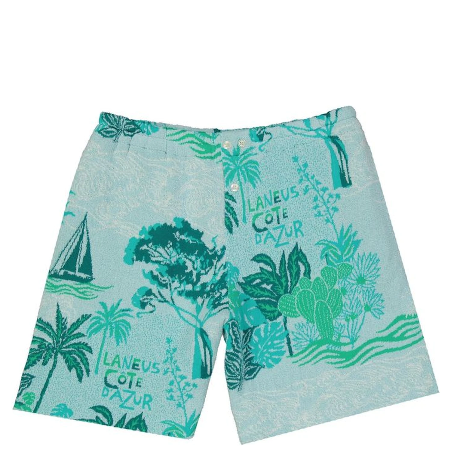 Bicolor Cotton Shorts