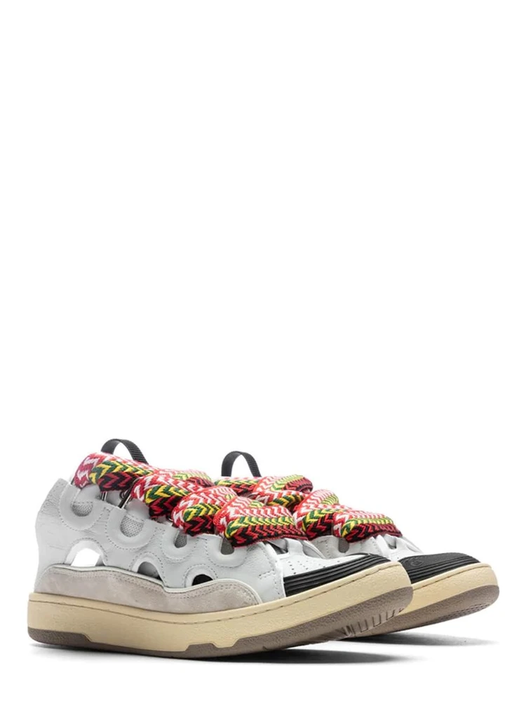 White Calfskin Chunky Sneakers alternative