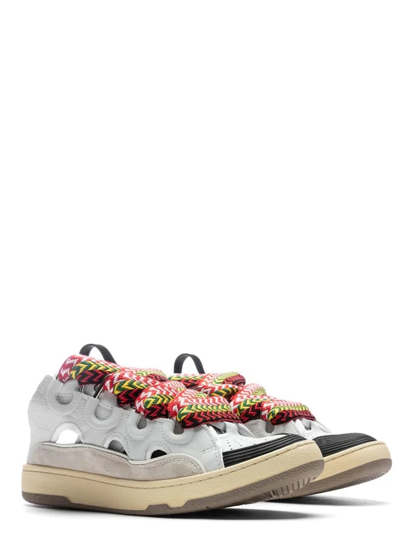 White Calfskin Chunky Sneakers