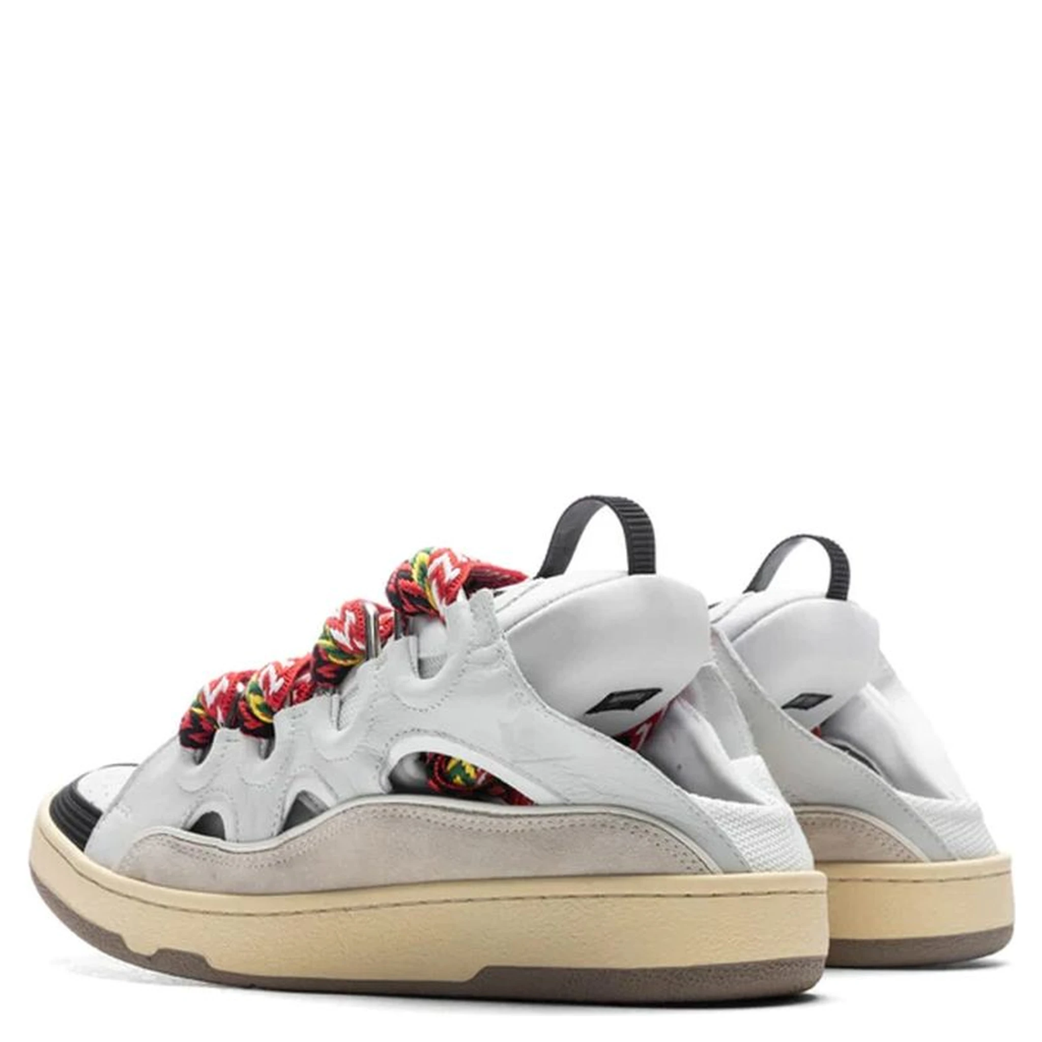 White Calfskin Chunky Sneakers