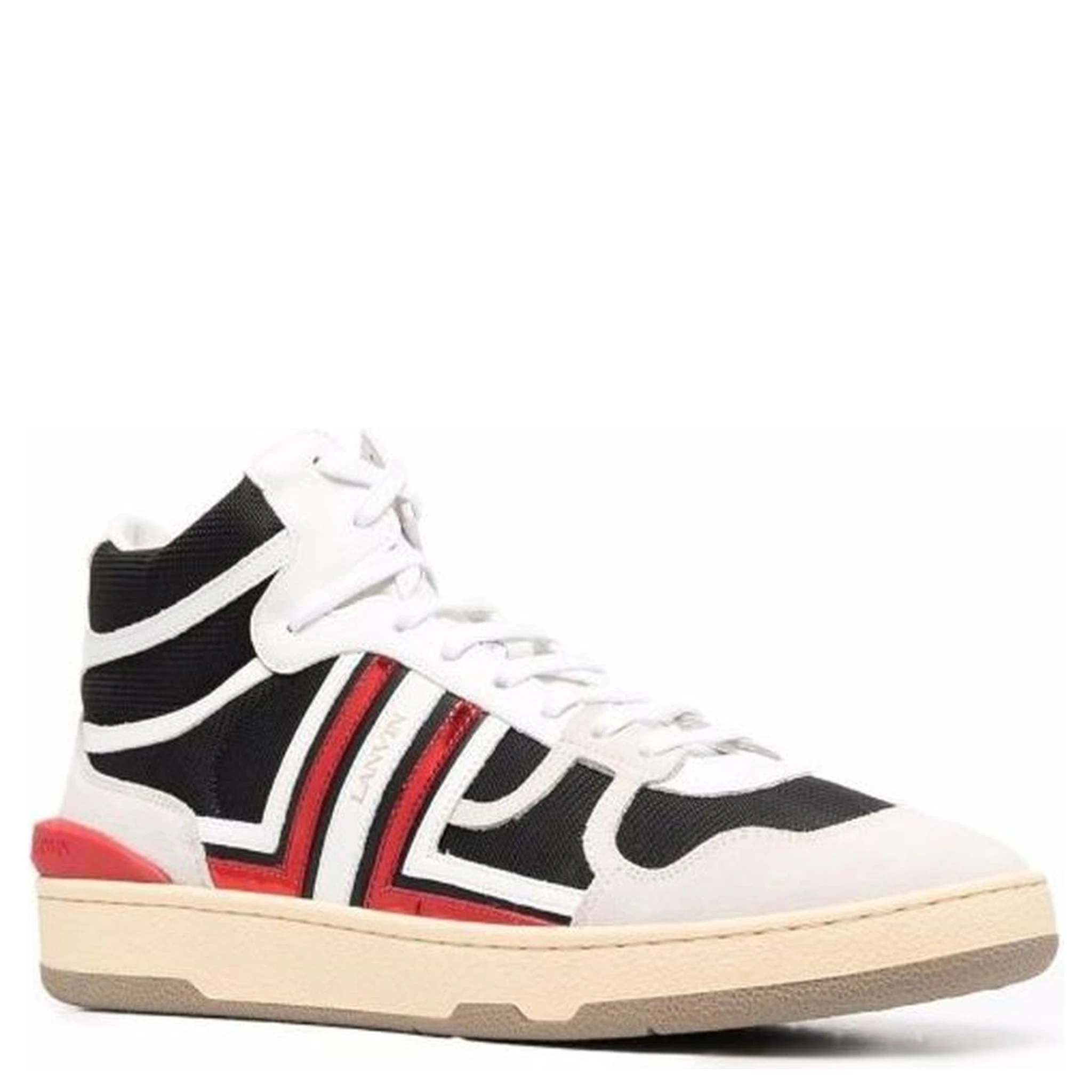 Black Calfskin High Top Sneakers