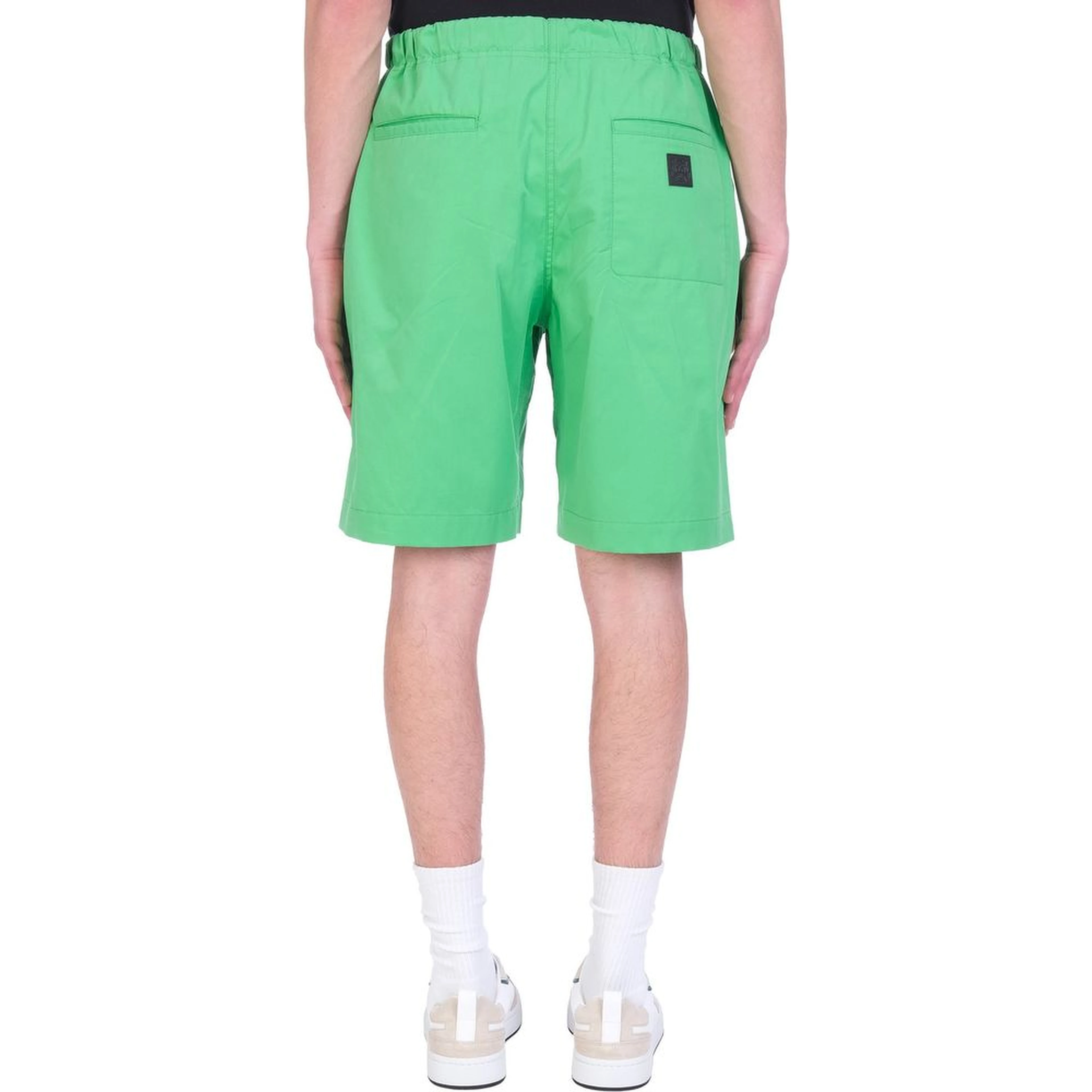 Bicolor Cotton Shorts