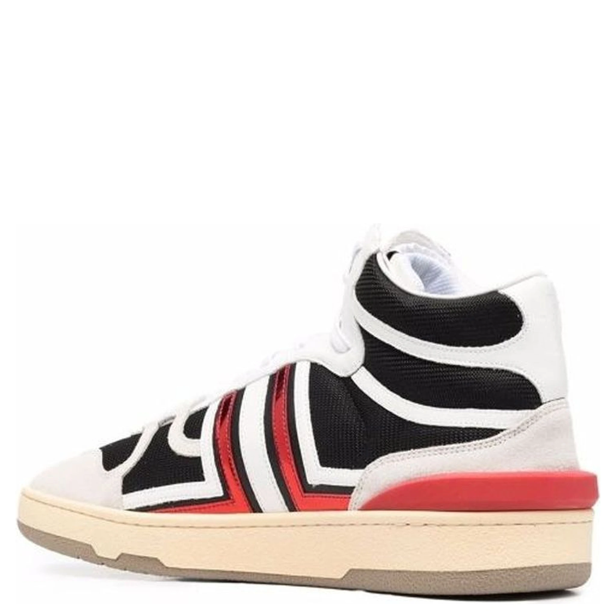 Black Calfskin High Top Sneakers