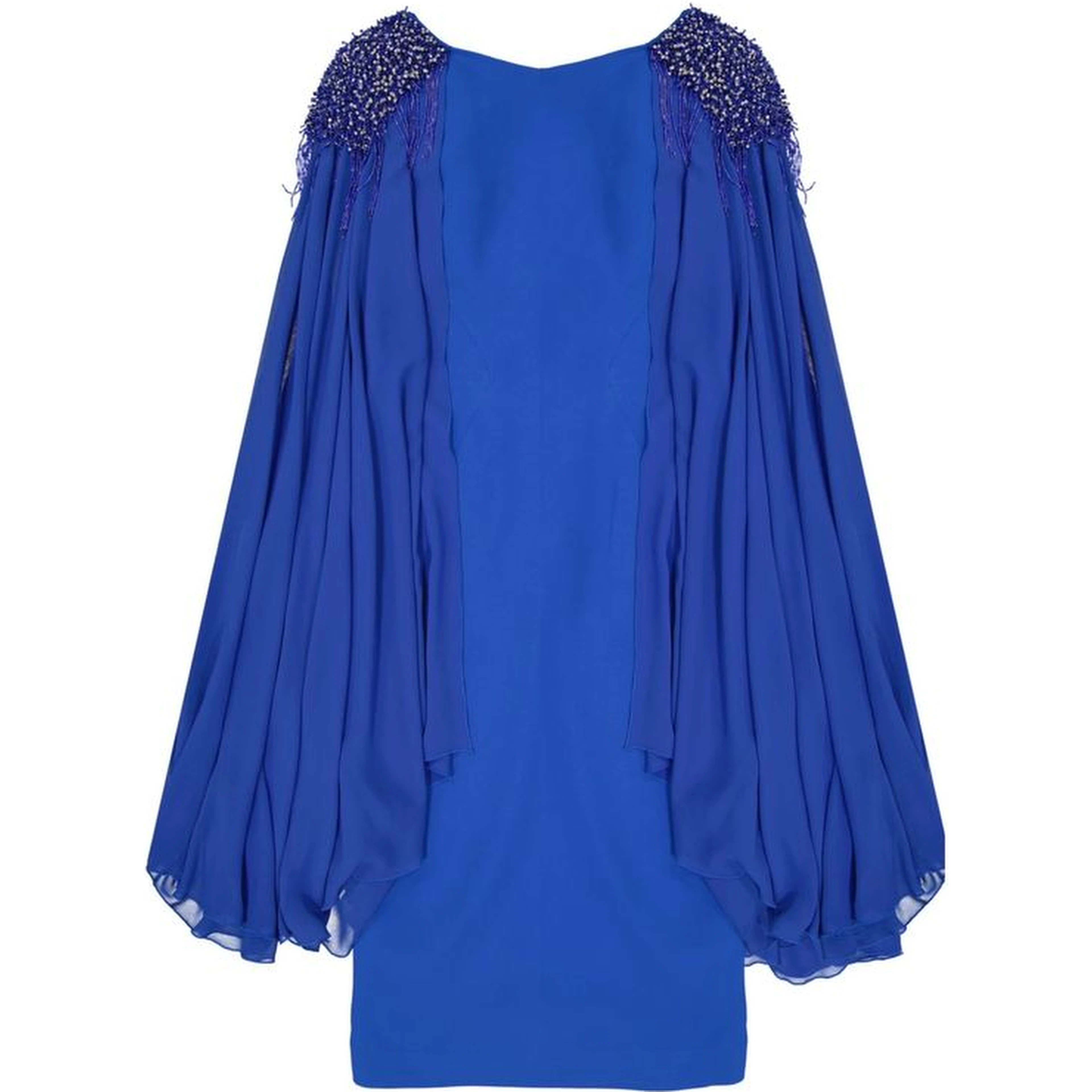 Blue Acetate Cocktail Dress