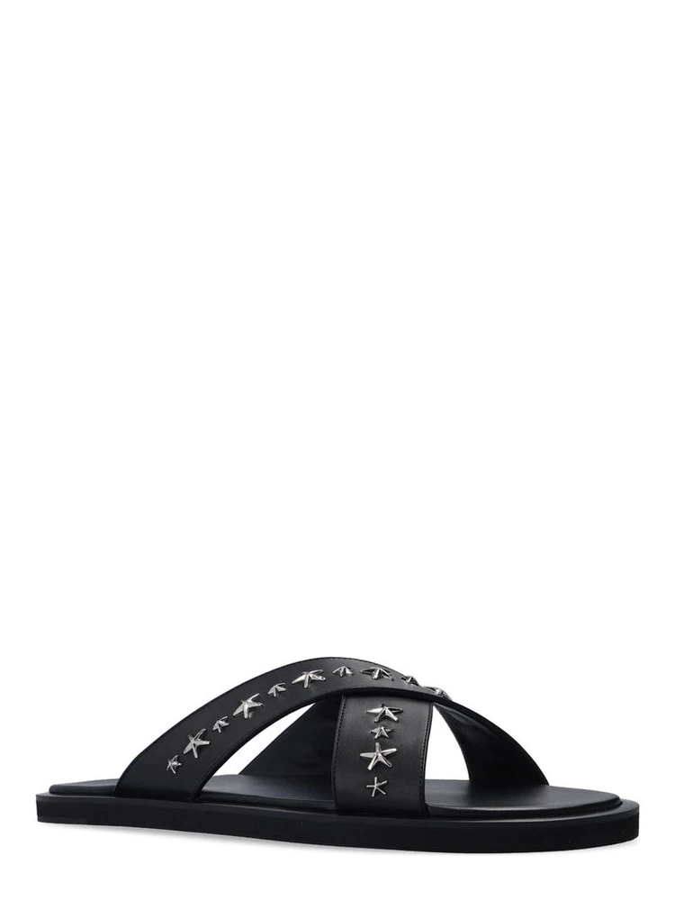 Black Calfskin Flat Sandals alternative