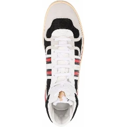 Black Calfskin High Top Sneakers