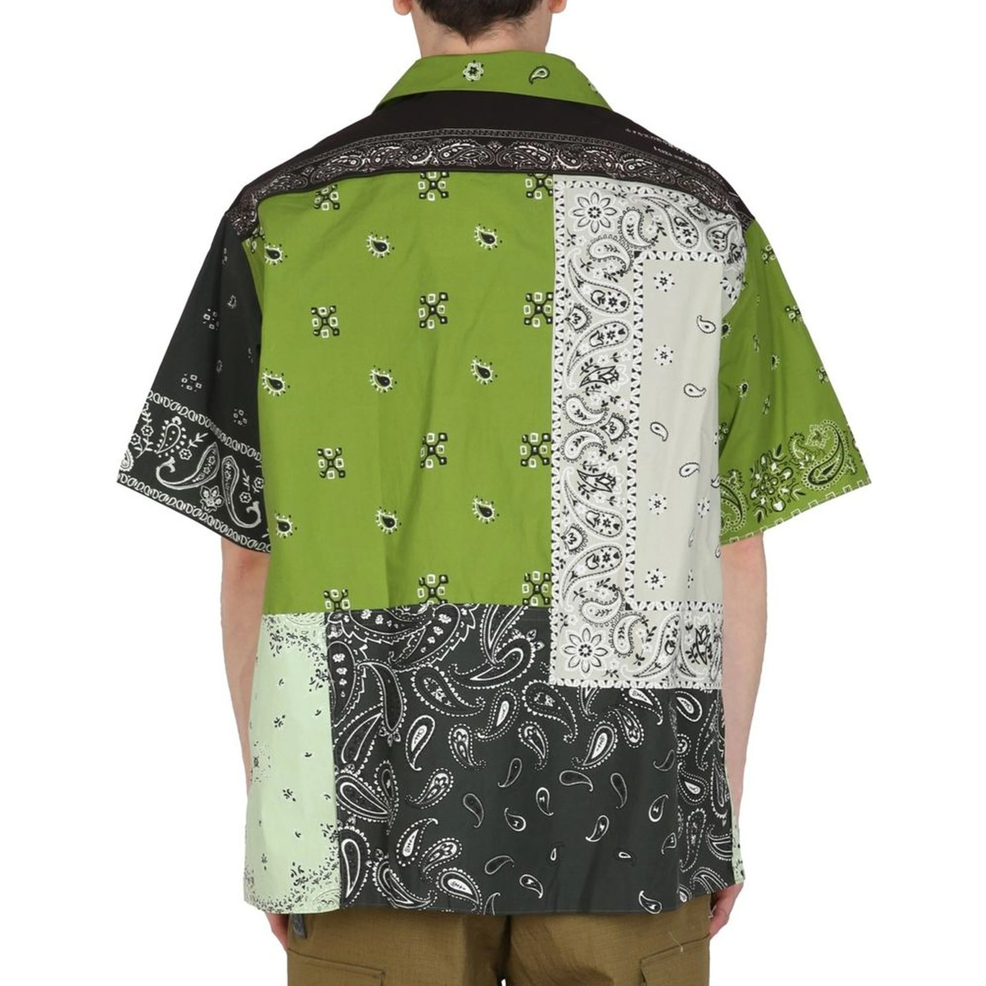Bicolor Cotton Shortsleeve Shirt
