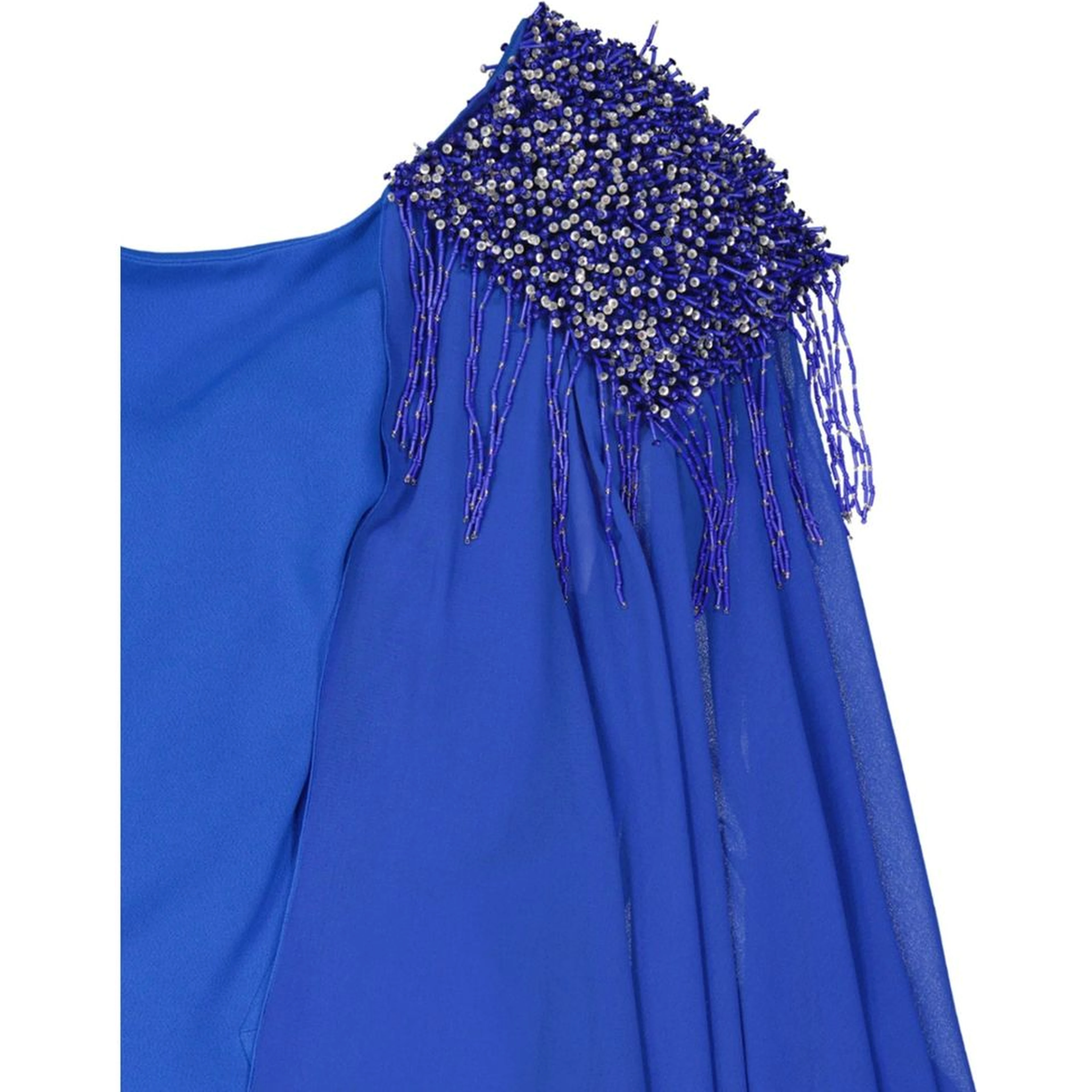 Blue Acetate Cocktail Dress