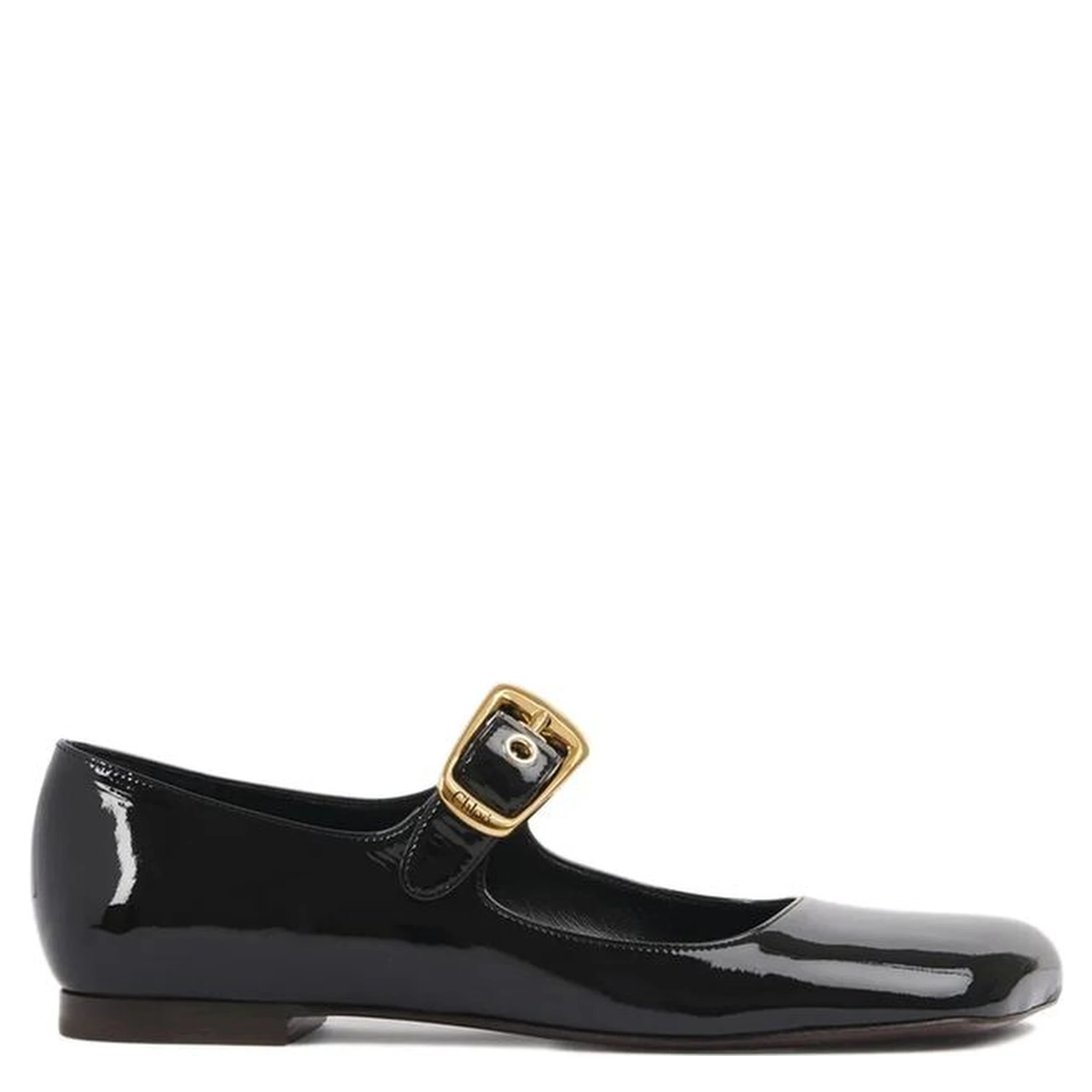 Black Calfskin Ballet Flats