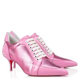 Multicolor Calfskin Lace-Up