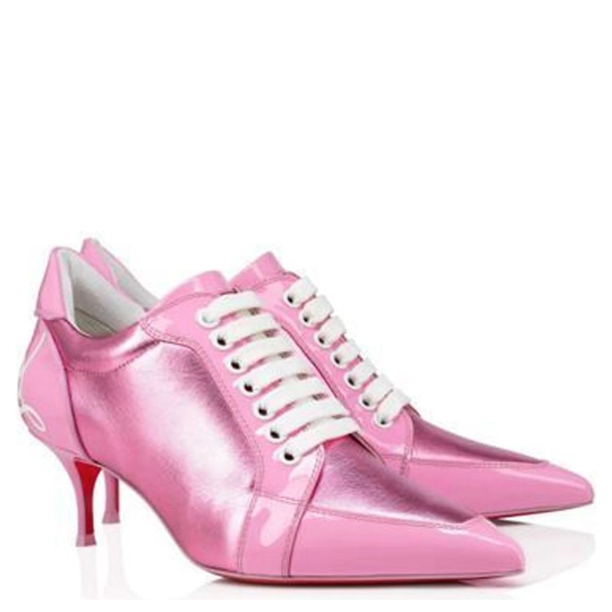 Multicolor Calfskin Lace-Up