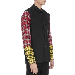 Black Cotton Pattern Shirt
