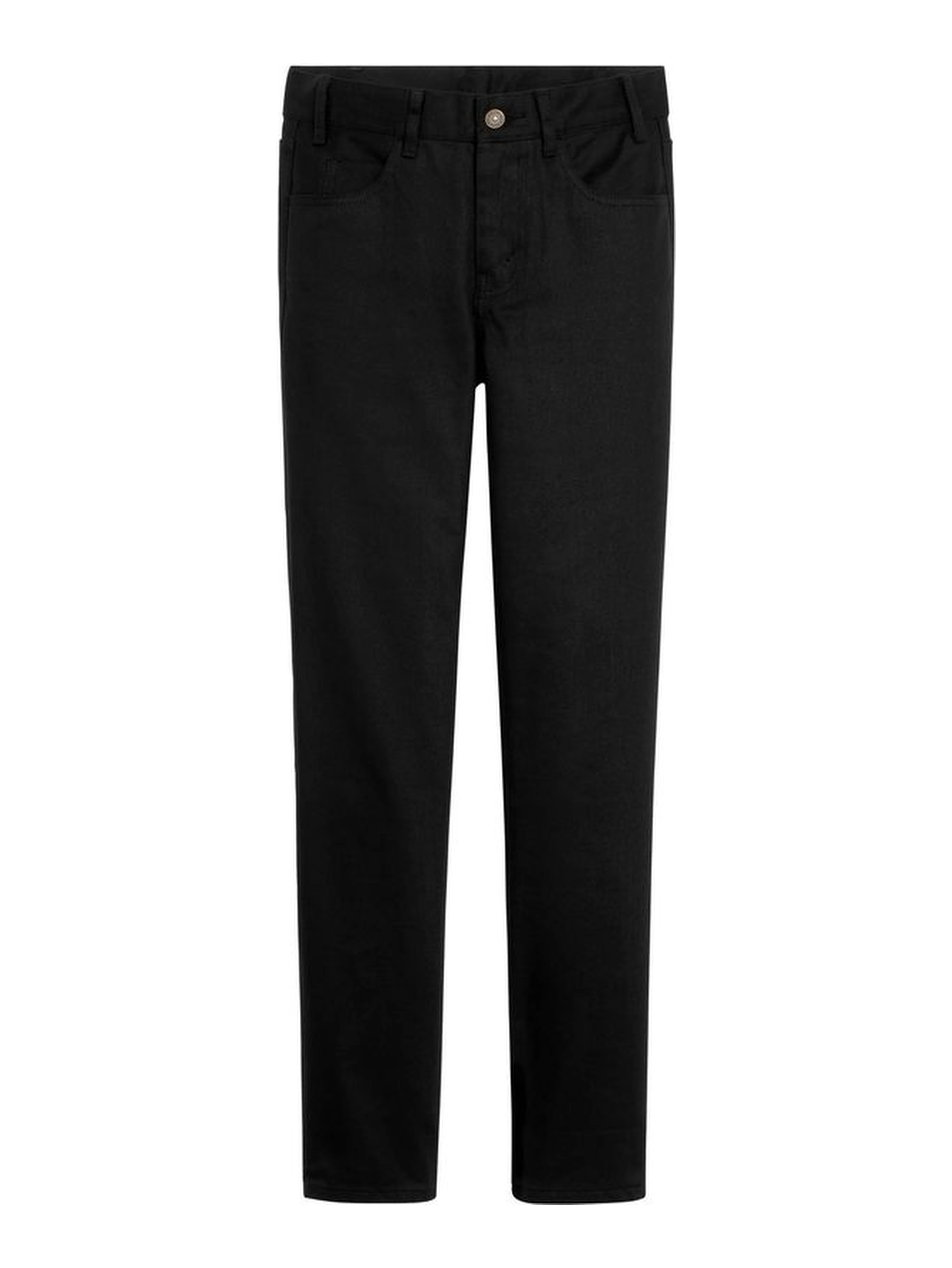 Black Cotton Skinny Jeans