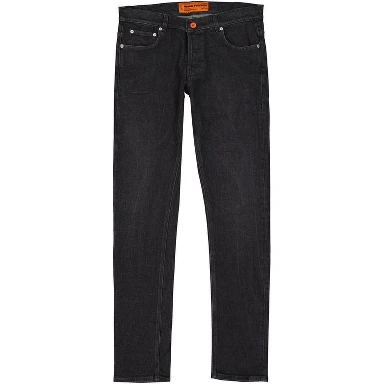 Black Cotton Slim Fit Jeans