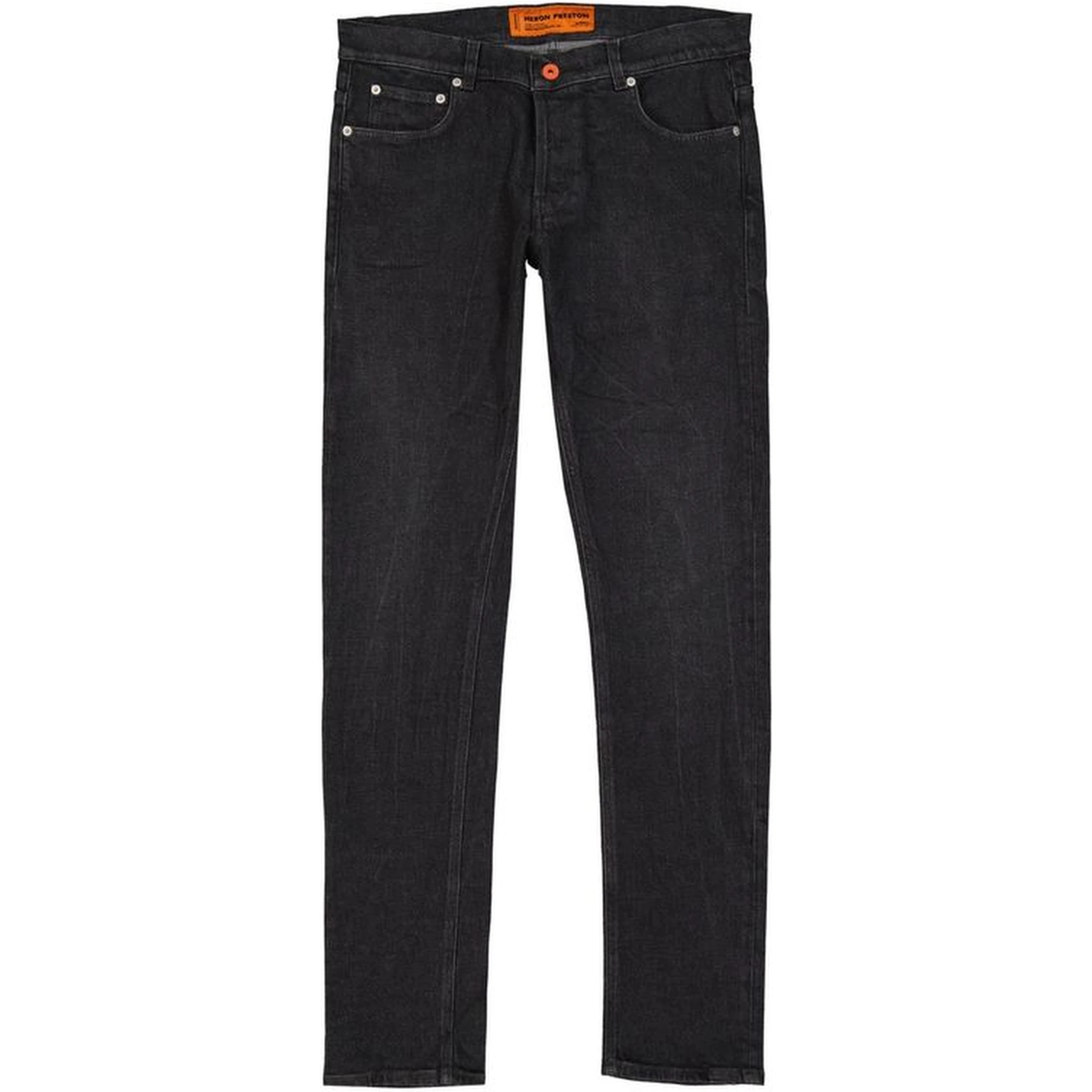 Black Cotton Slim Fit Jeans