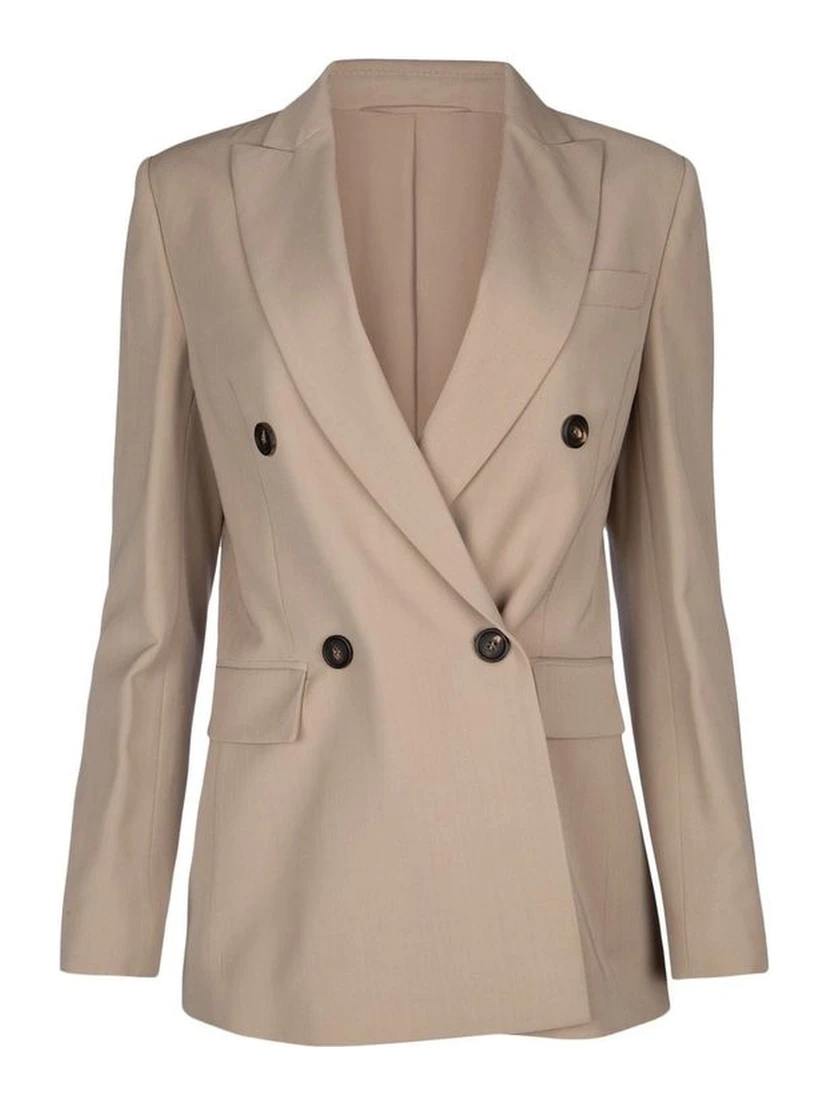 Beige Virgin Wool Blazer