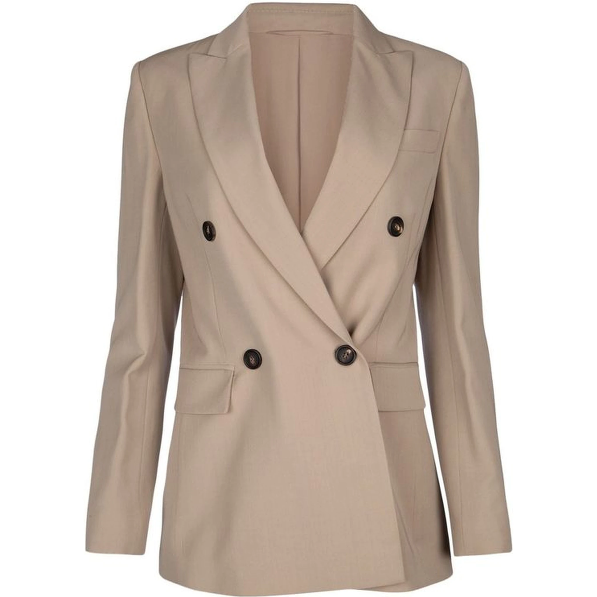 Beige Virgin Wool Blazer
