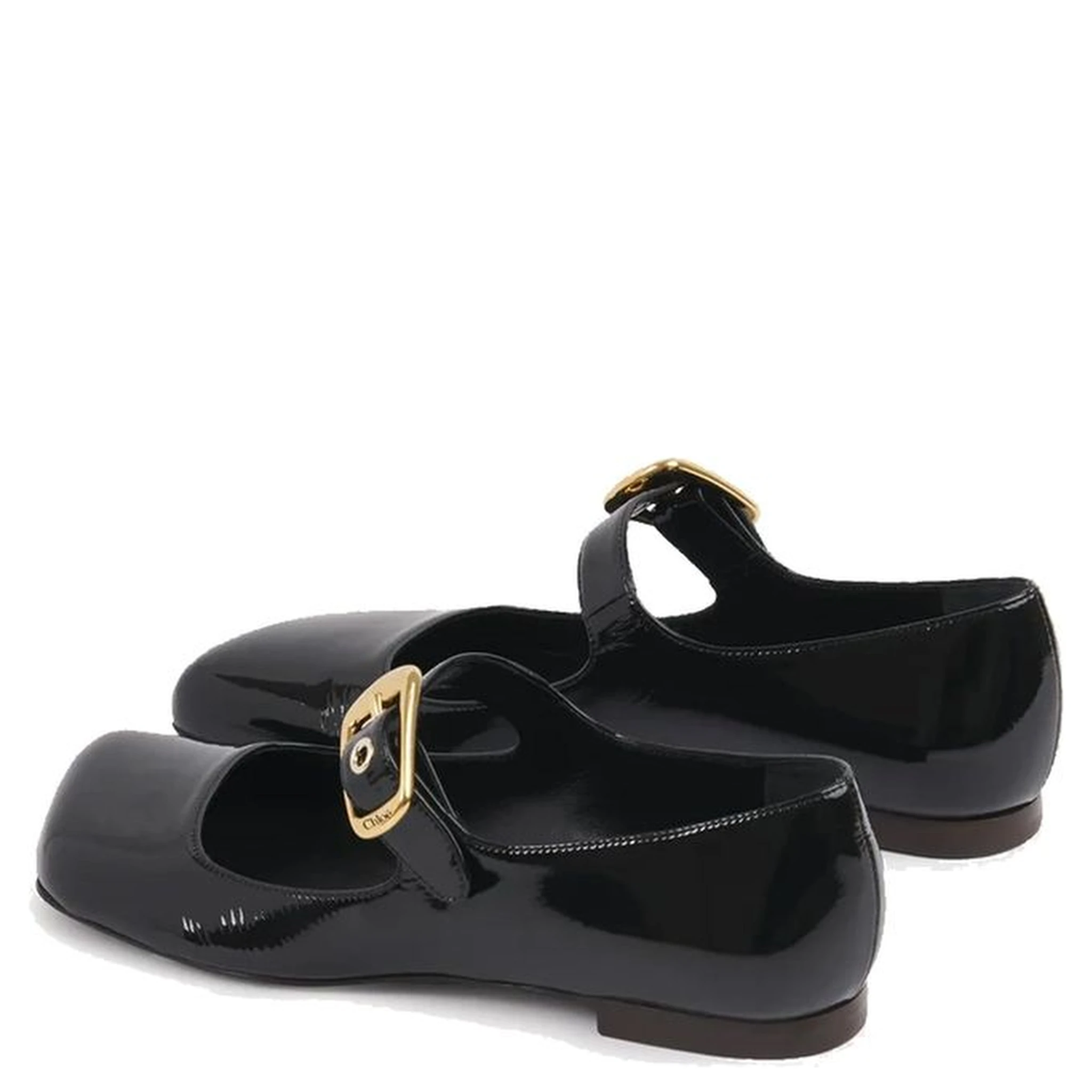 Black Calfskin Ballet Flats