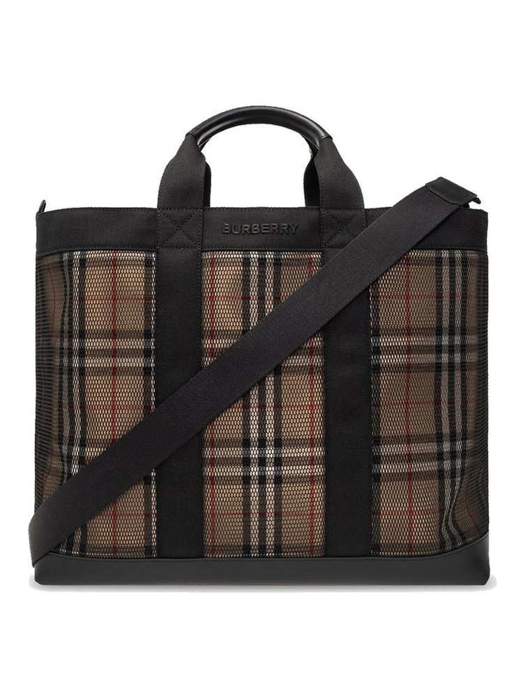 Beige Polyamide Tote Bag