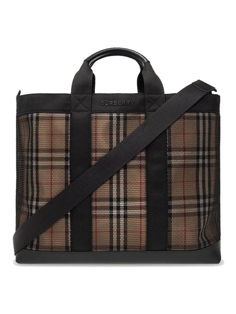 Beige Polyamide Tote Bag