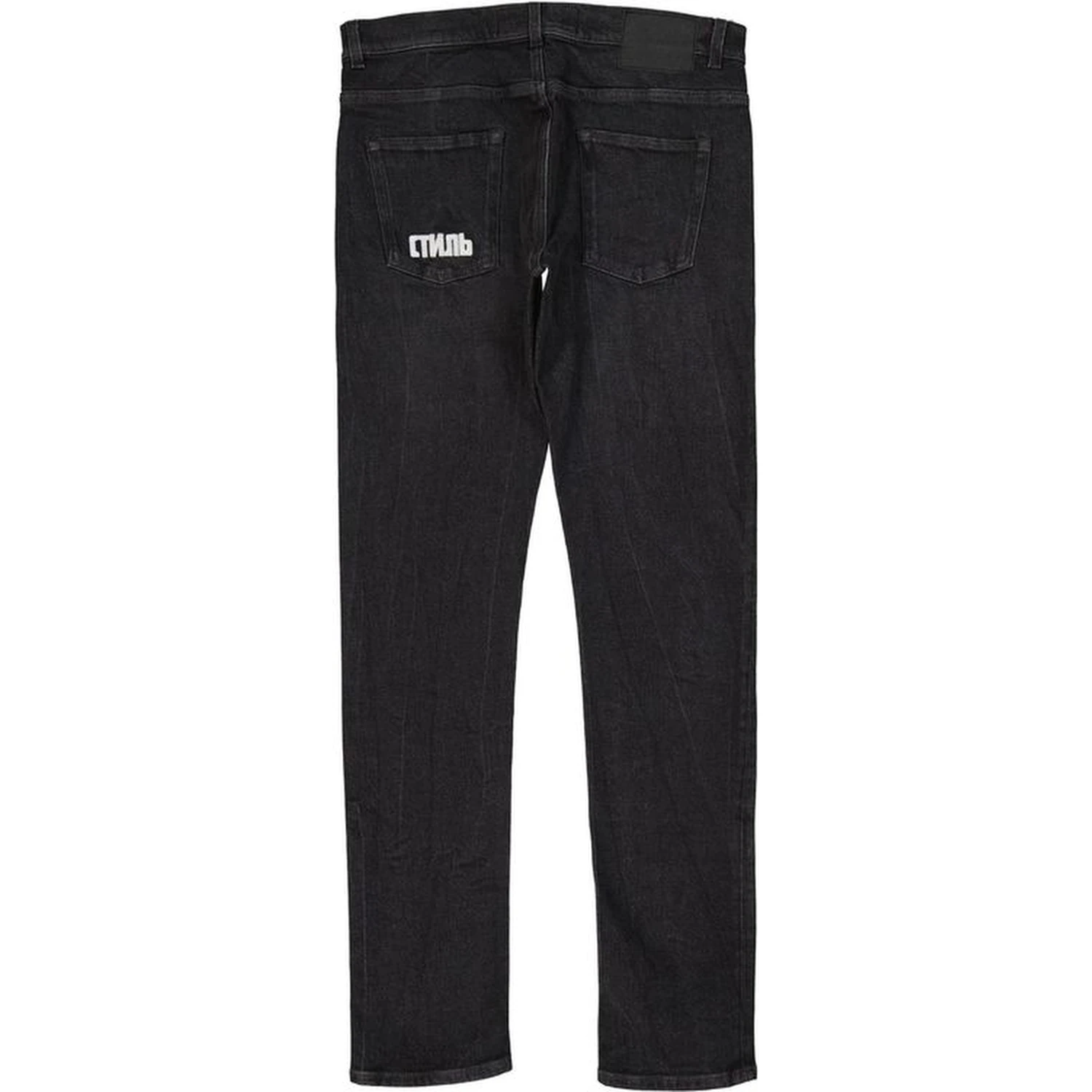 Black Cotton Slim Fit Jeans