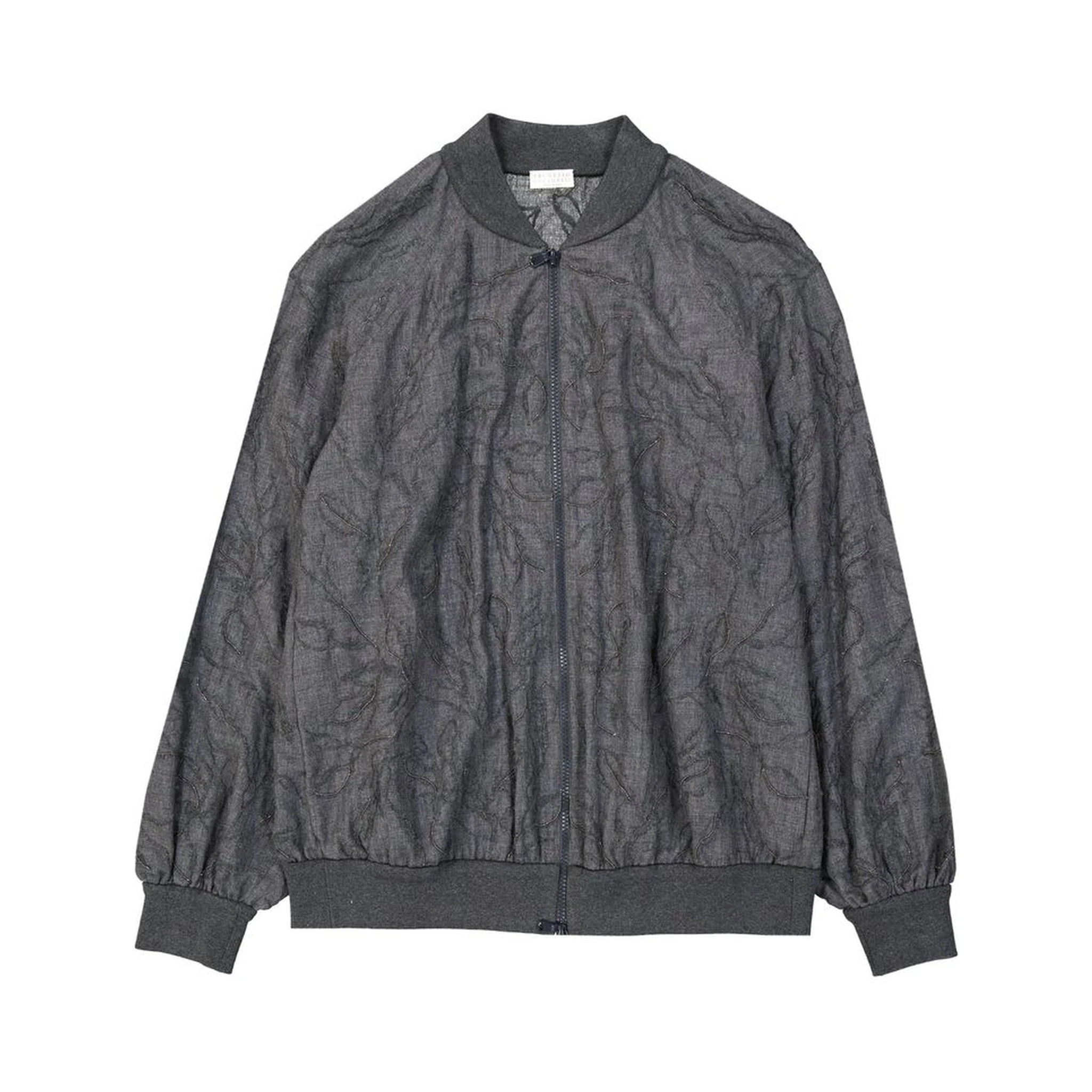 Gray Virgin Wool Bomber