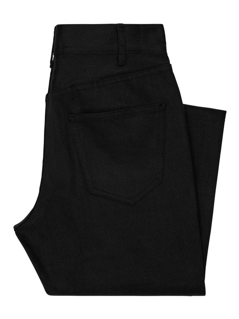 Black Cotton Skinny Jeans