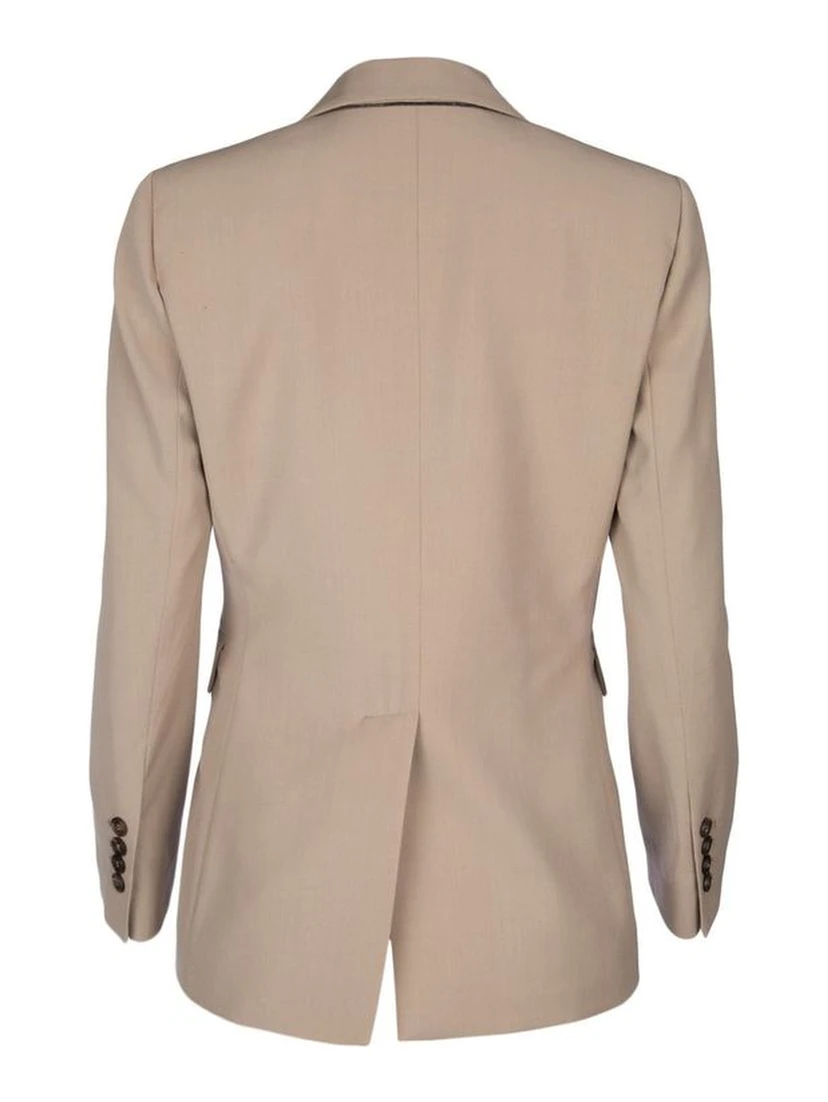 Beige Virgin Wool Blazer