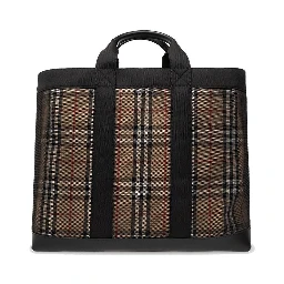 Beige Polyamide Tote Bag