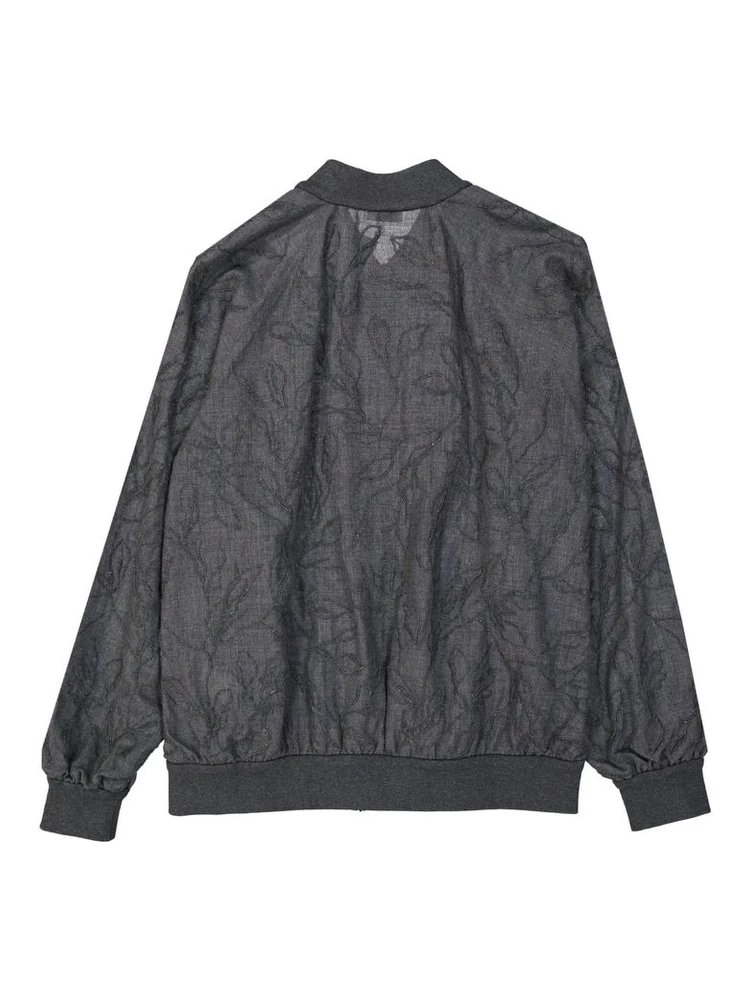 Gray Virgin Wool Bomber alternative