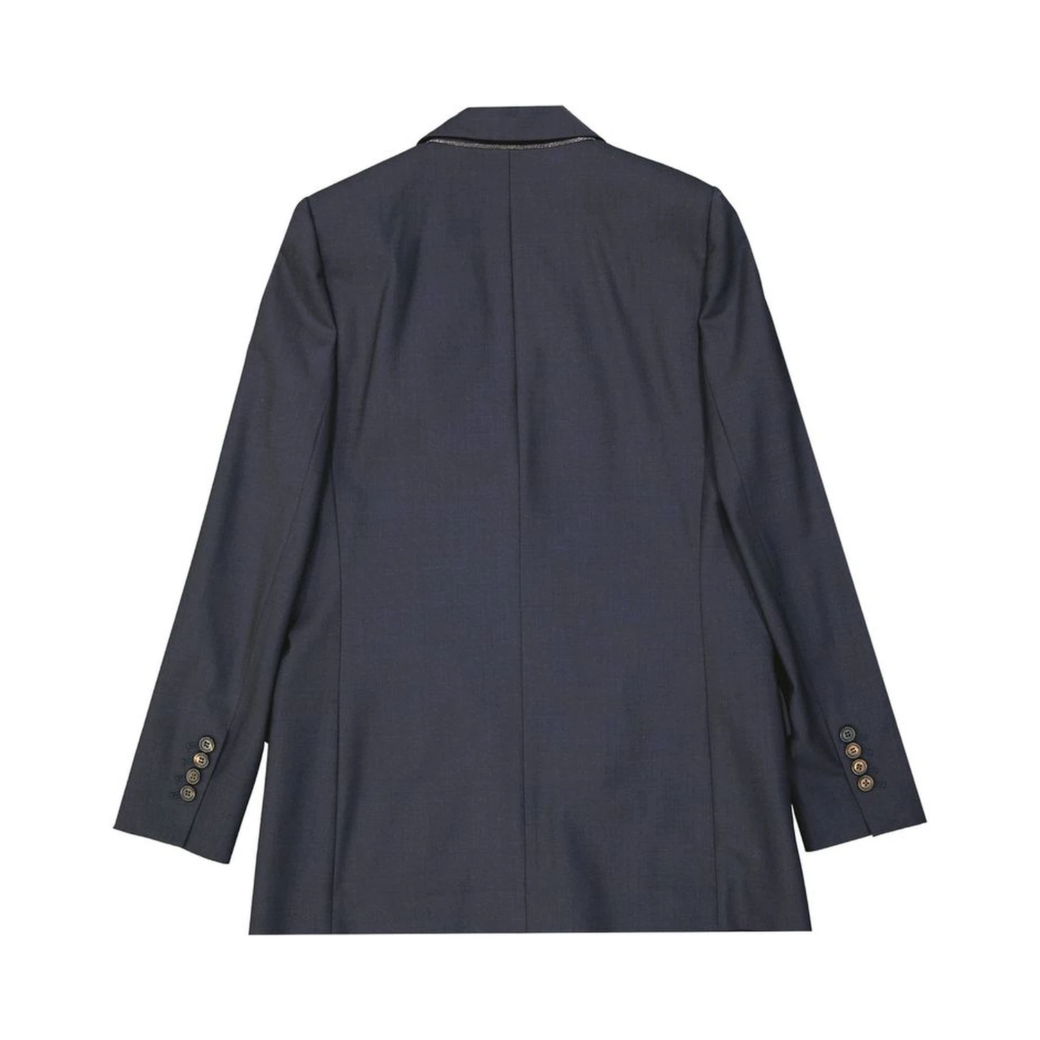 Blue Virgin Wool Jackets And Coat