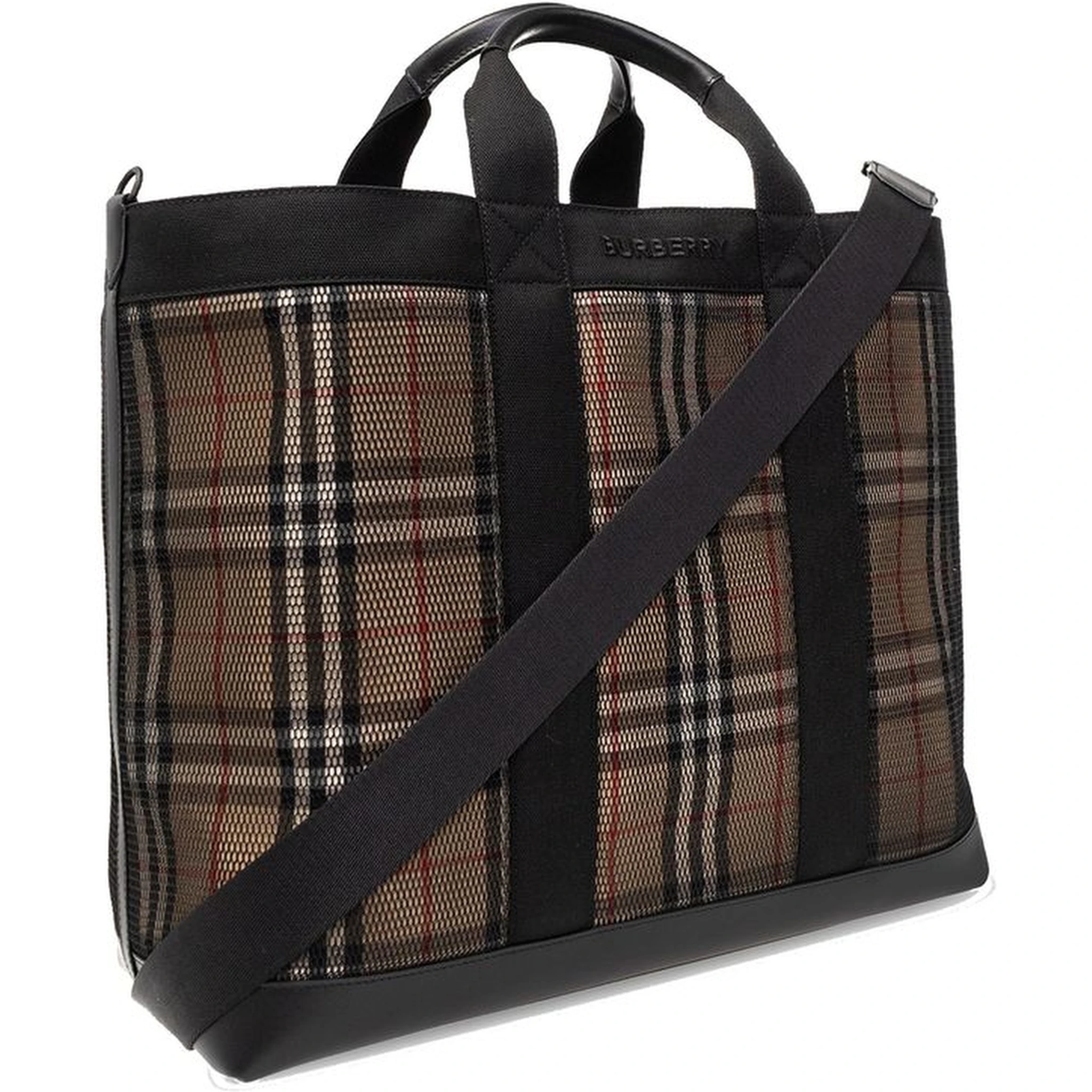 Beige Polyamide Tote Bag