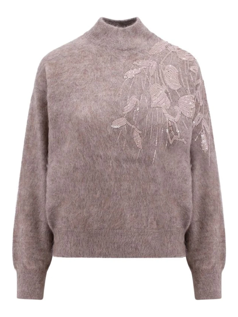Beige Cashmere Sweatshirt