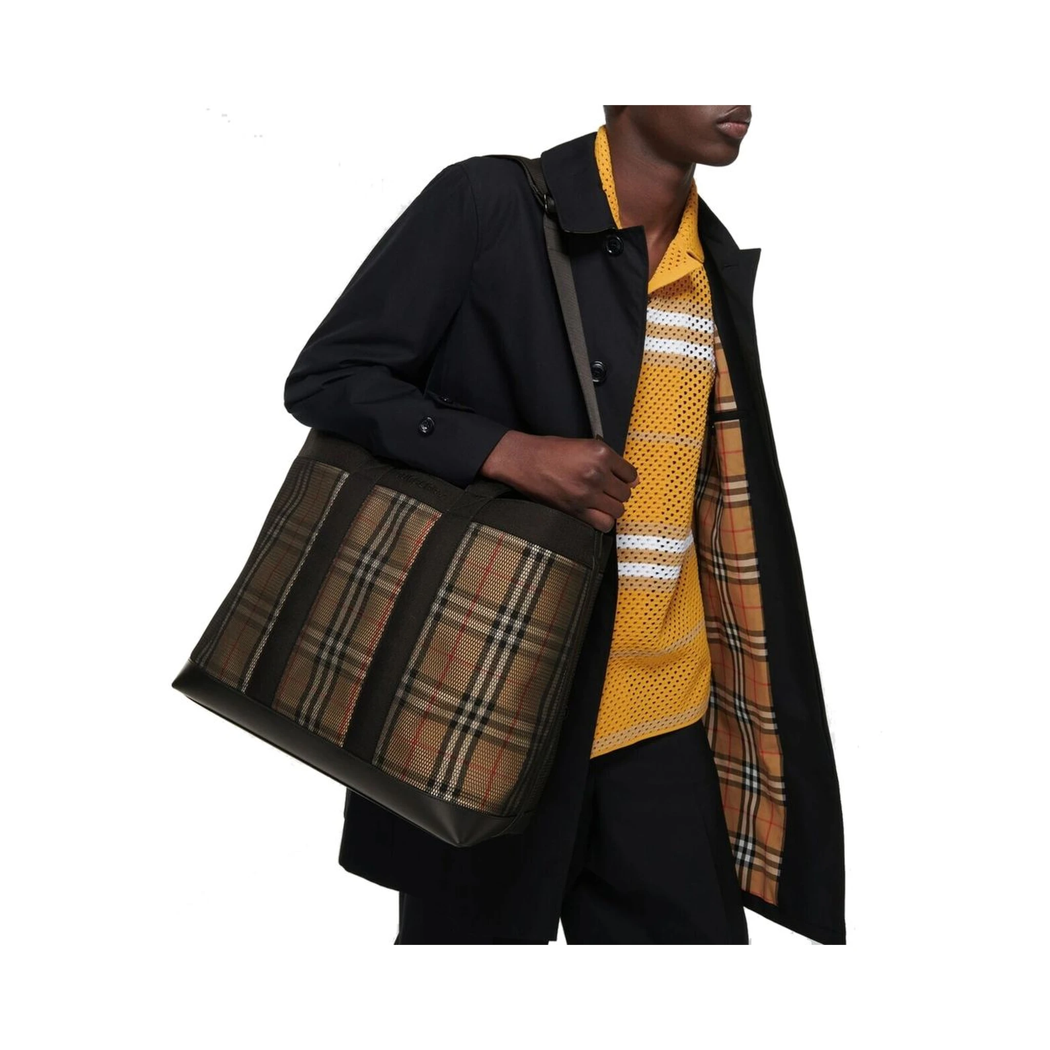 Beige Polyamide Tote Bag