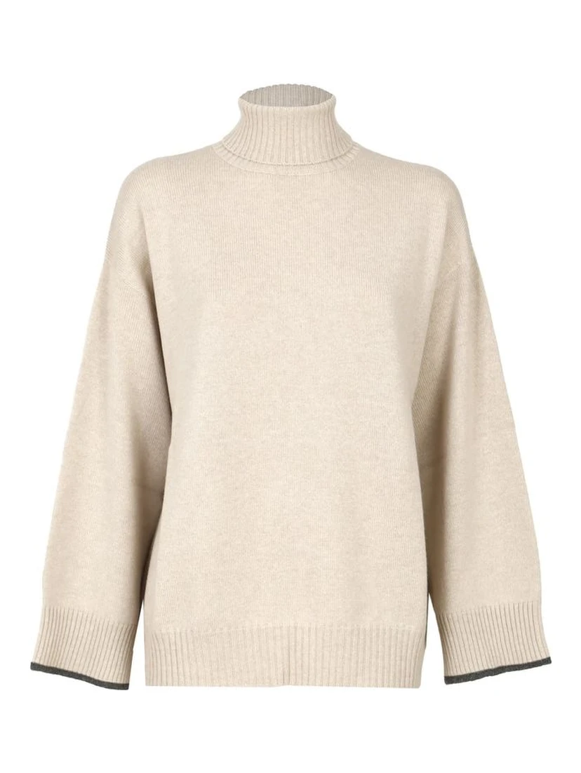 Beige Cashmere Cashmere Sweater