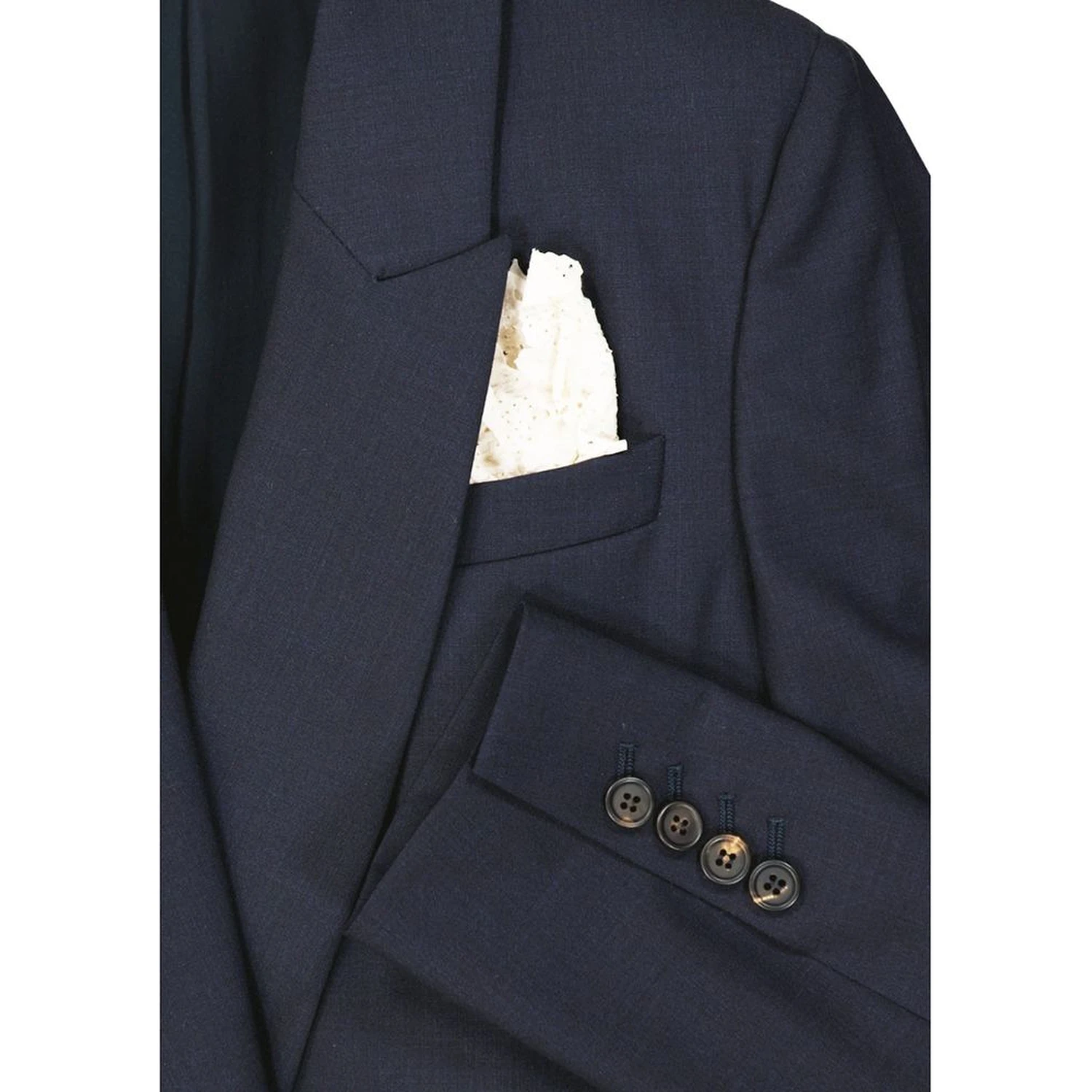 Blue Virgin Wool Jackets And Coat