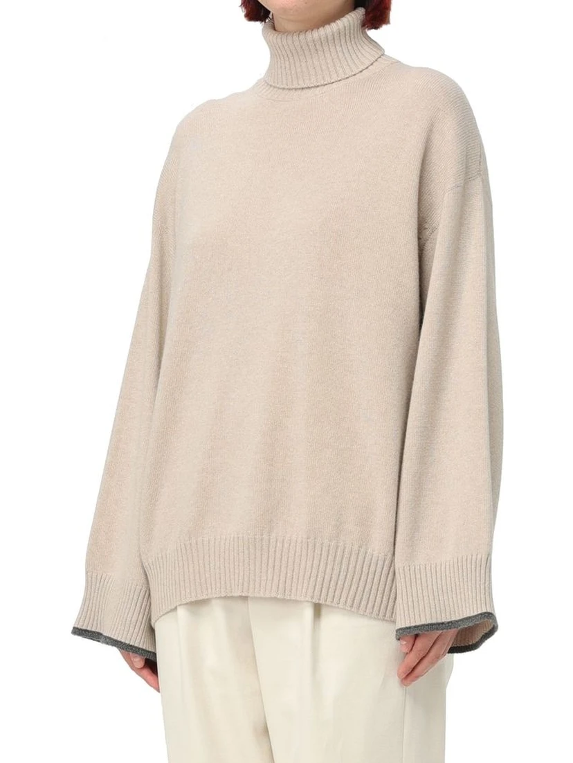 Beige Cashmere Cashmere Sweater