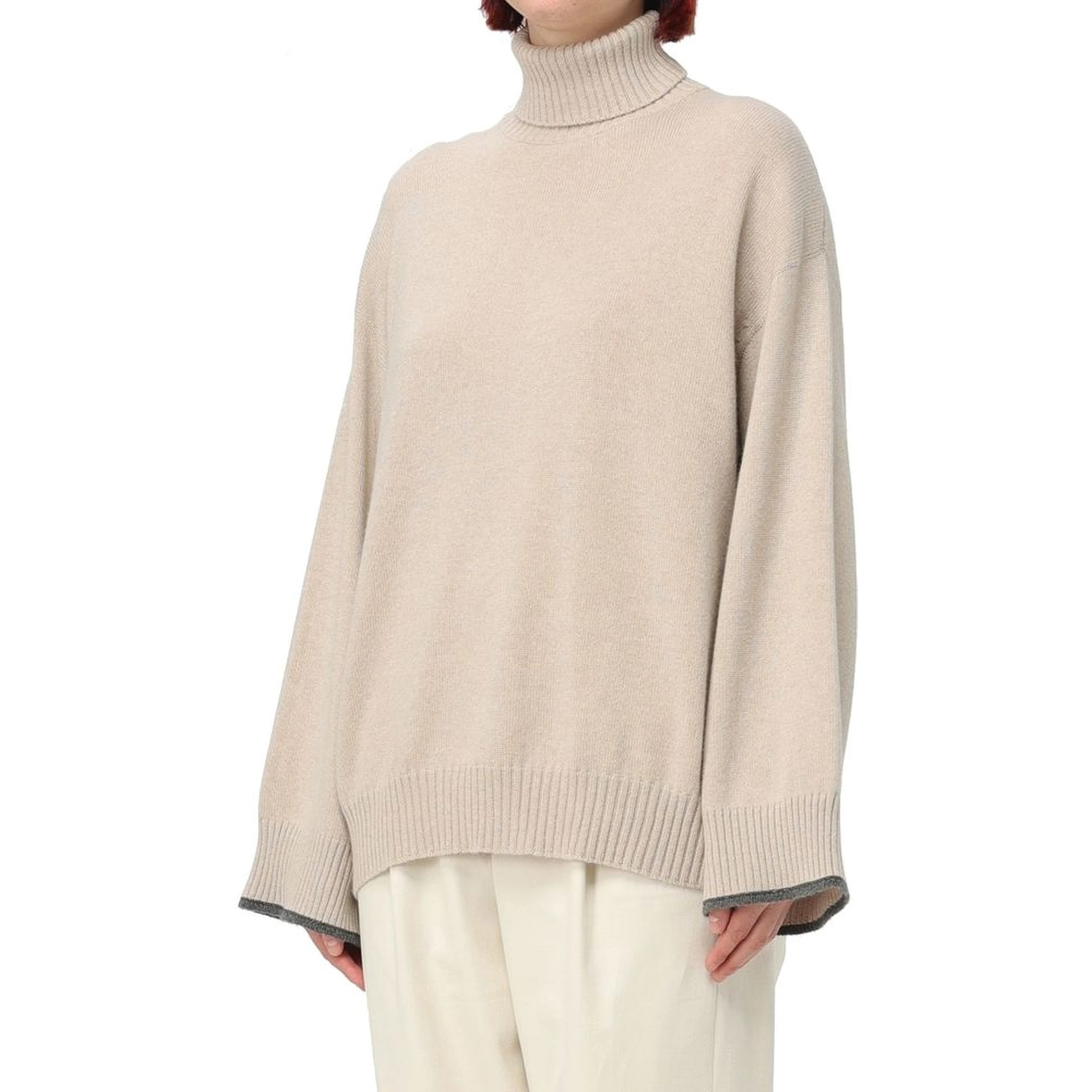 Beige Cashmere Cashmere Sweater
