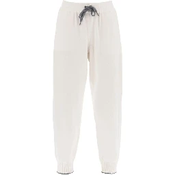 White Cashmere Athletic Pants