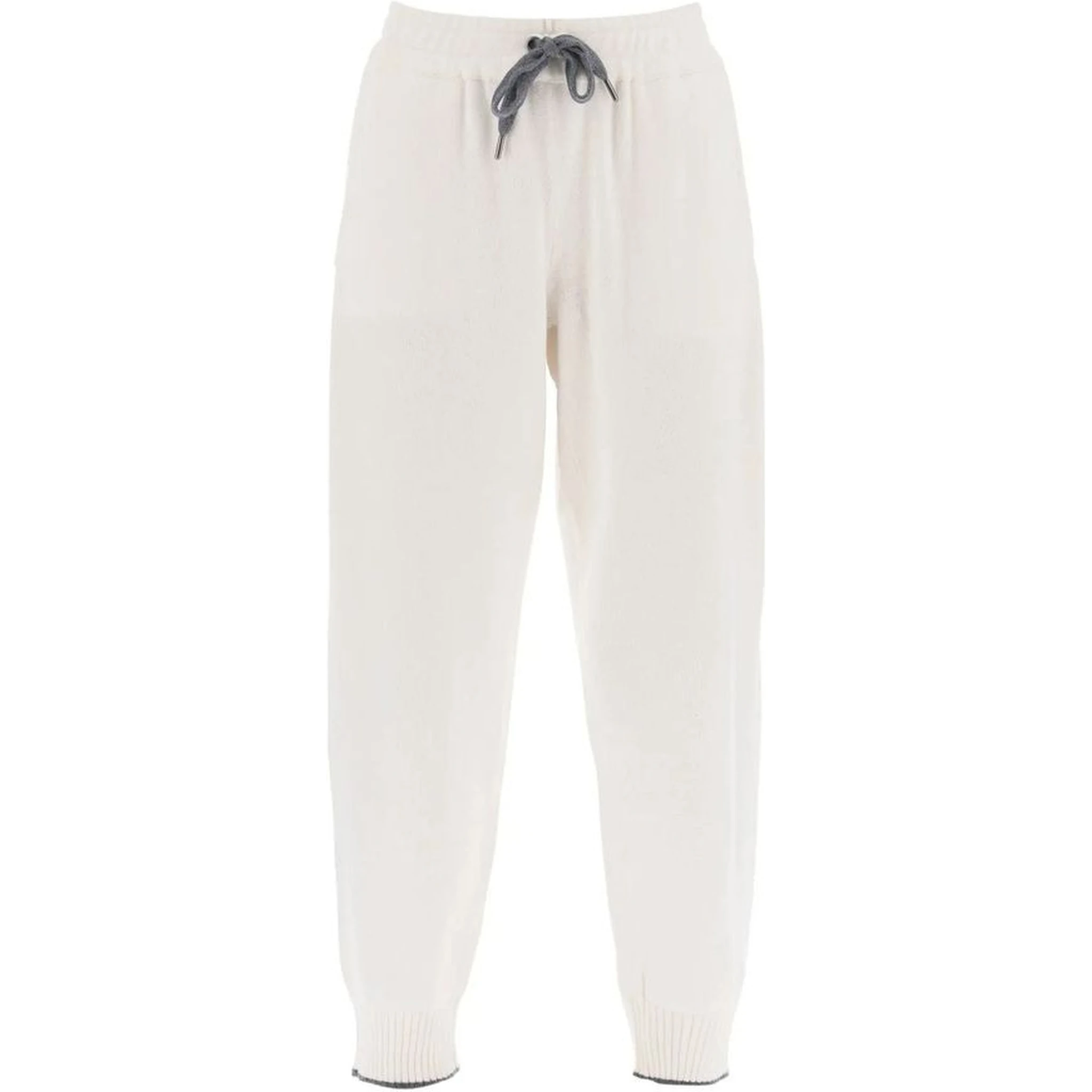White Cashmere Athletic Pants