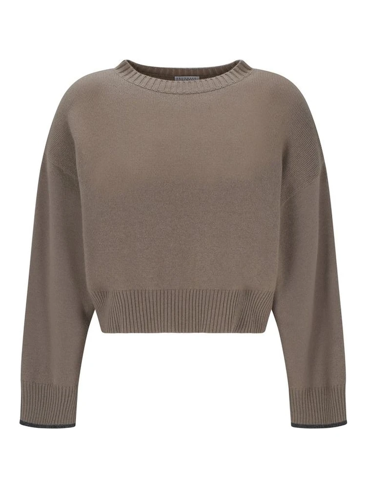 Beige Cashmere Cashmere Sweater