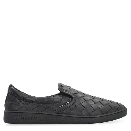 Black Calfskin Low Top Sneakers